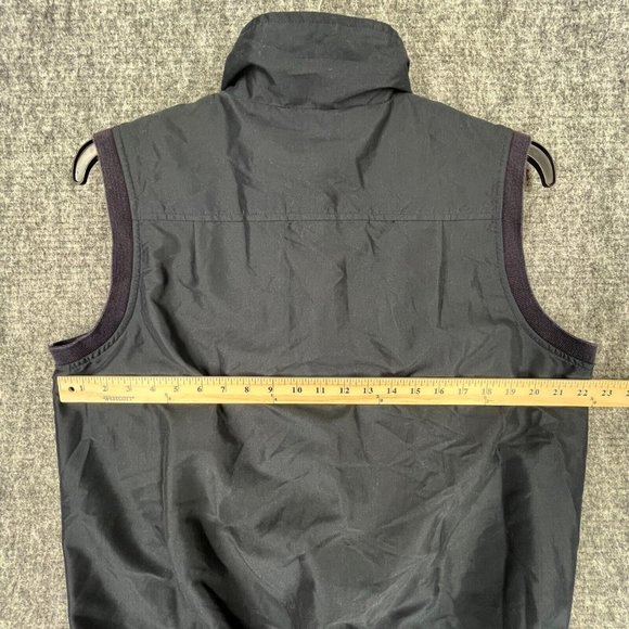 ELANDALE VEST MENS M BLACK GOLFING WINDBREAKER FULL-ZIP KIAWAH COURSE CLUB - Picture 4 of 10